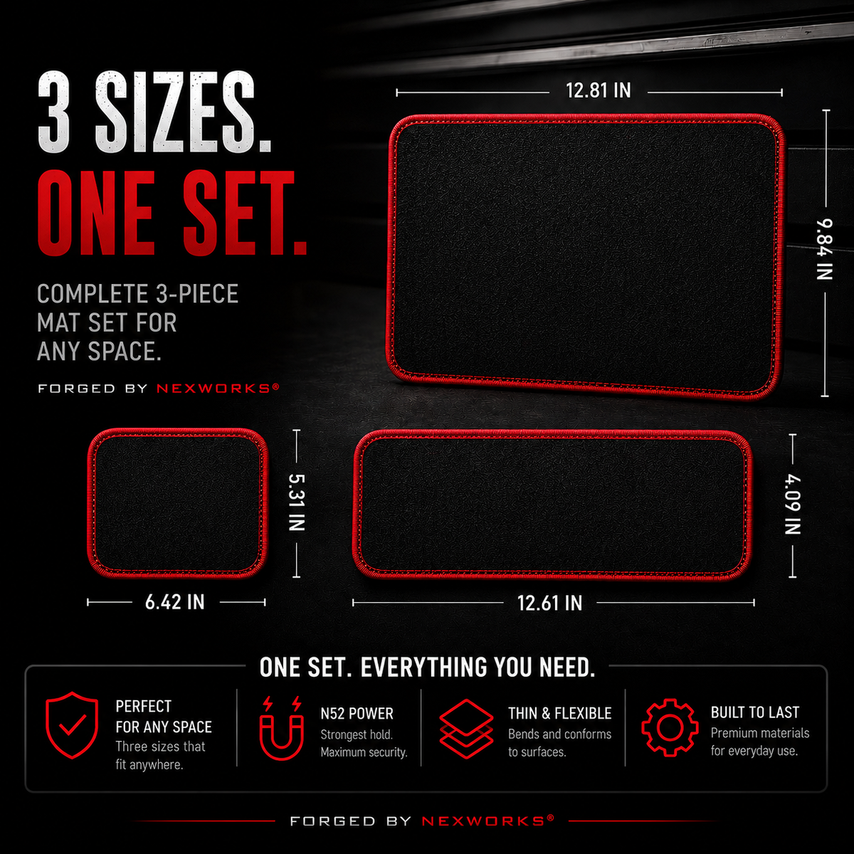NEXWORKS® Triple Grip Mat Set